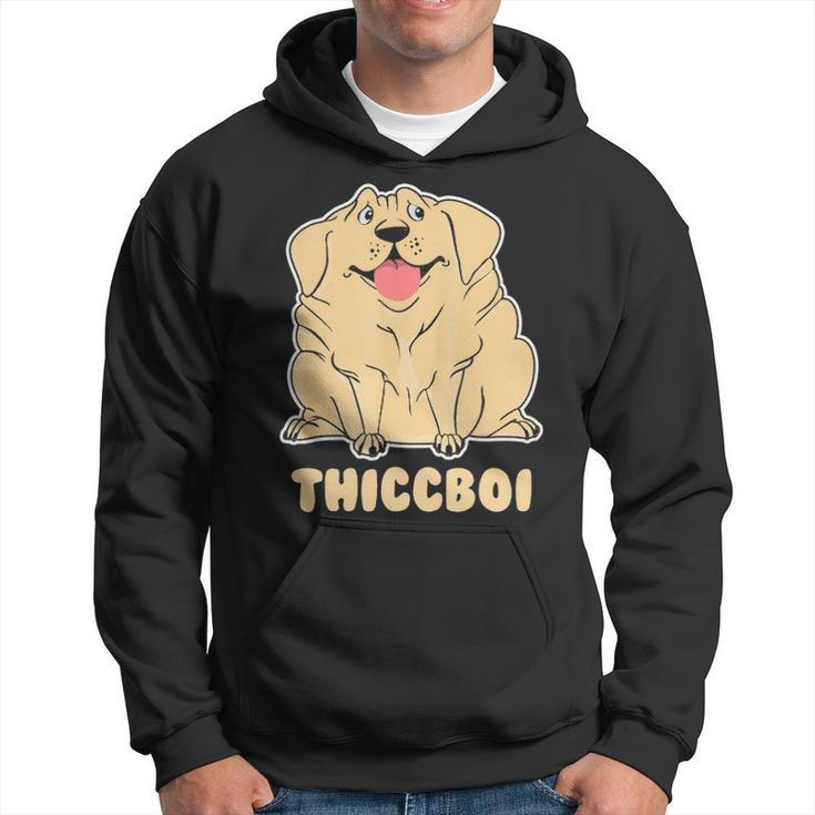 Thicc Boi Labrador T  Hilarious Fat Dog Hoodie