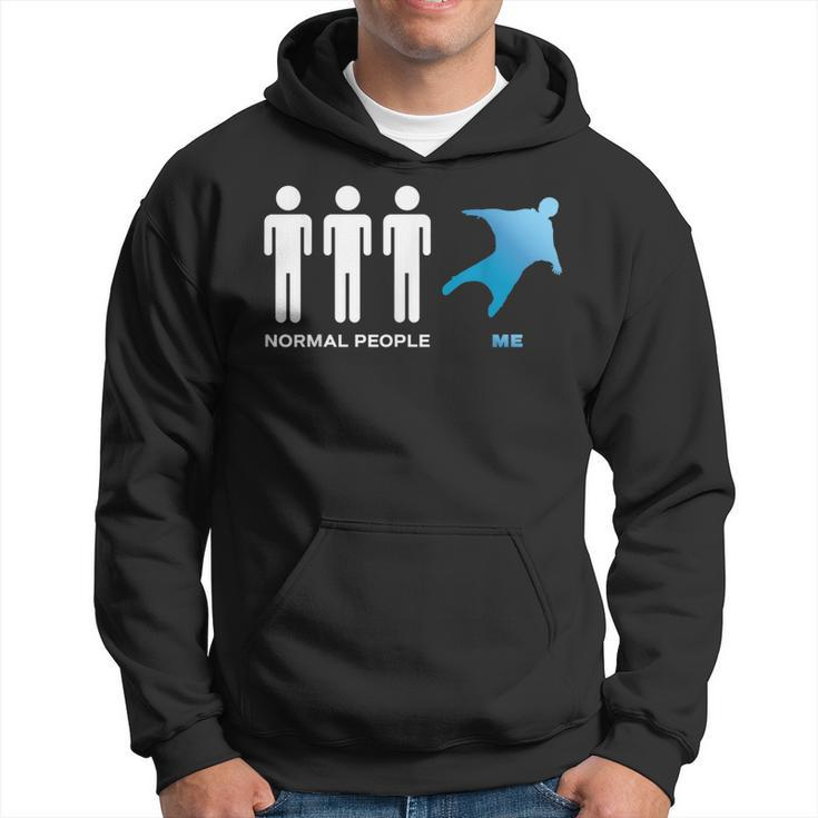 Wingsuit Flying Parachutist Parachuting For A Skydiver Hoodie
