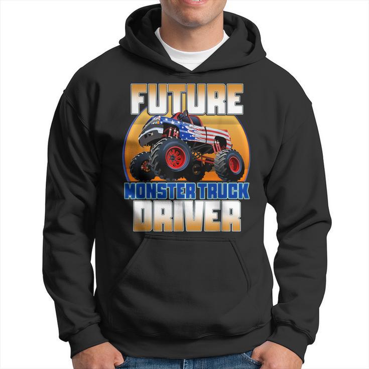 Future Monster Truck Driver Boy's Monster Truck Hoodie