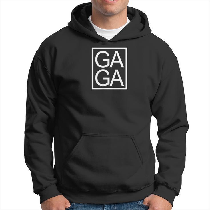 Gaga Novelty Graphic Ga Ga Minimalist Typography Hoodie