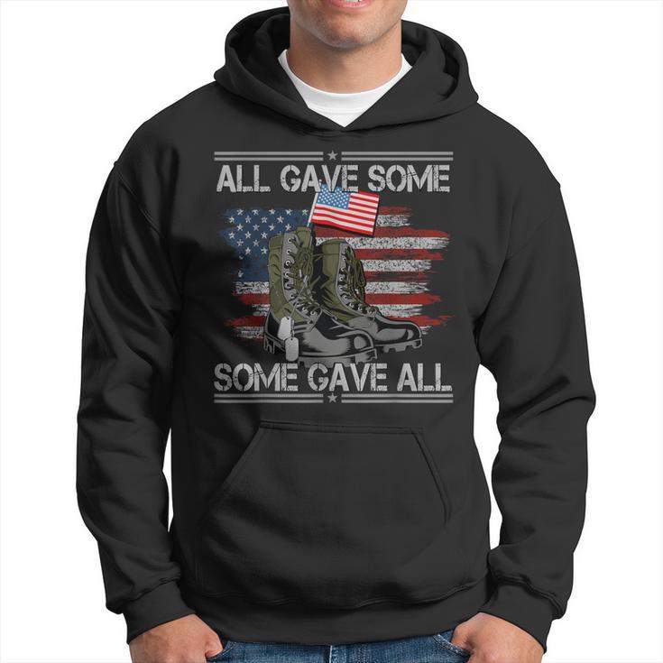 All Gave Some Some Gave All Memorial Day Us Flag Hoodie