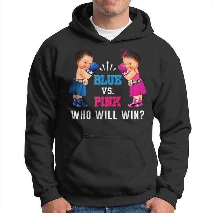 Gender Reveal Blue Vs Pink Ethnic Boxing Babies Hoodie