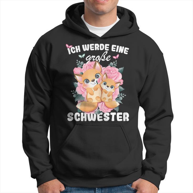 German Announcement Ich Werde Große Schwester S Hoodie