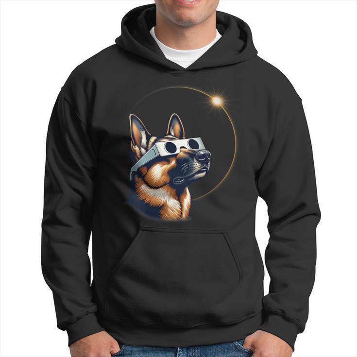 German Shepherd Dog Solar Eclipse 2024 Hoodie