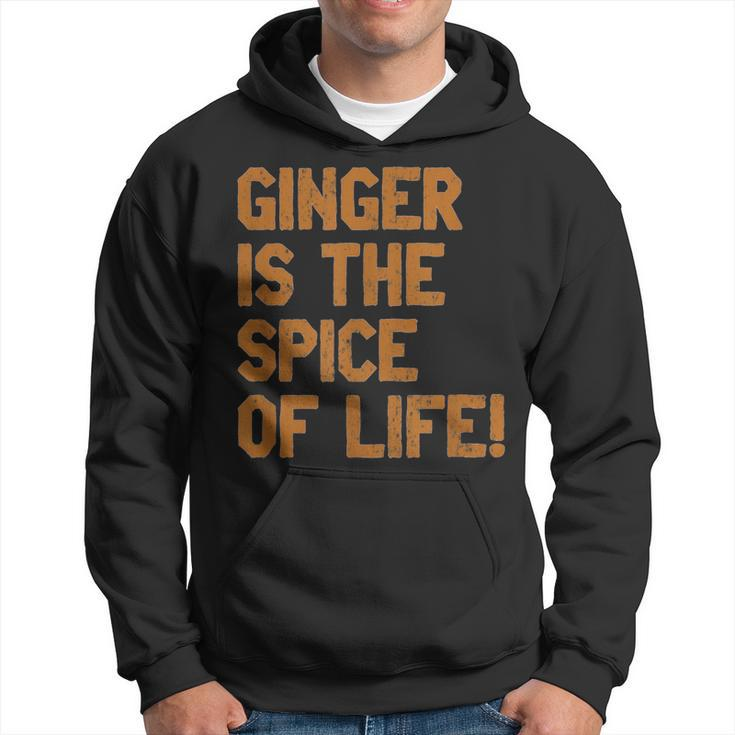 Ginger Is The Spice Of Life Distressed Fun T Hoodie