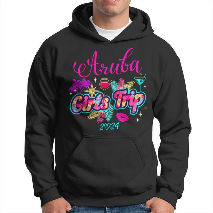 Girls Trip Aruba 2024 Girls Weekend Birthday Squad Hoodie