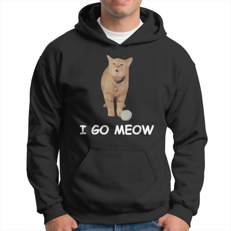 I Go Meow Lustige Singende Katze Meme Silly Cat Goes Meow Kapuzenpullover