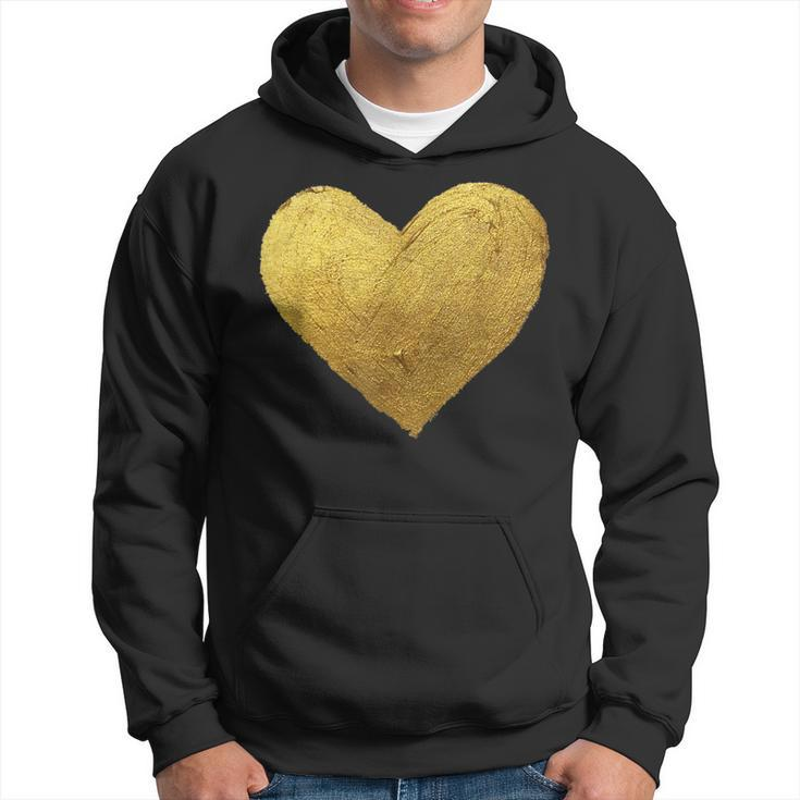 Gold Heart Symbol Of Love Hoodie