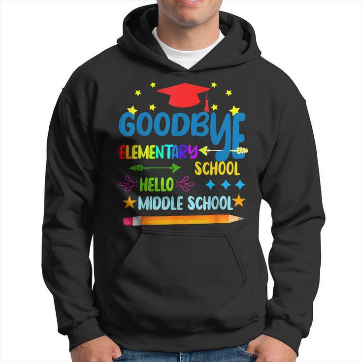 Goodbye Elementary Hello Middle School Graduation 2024 Hoodie