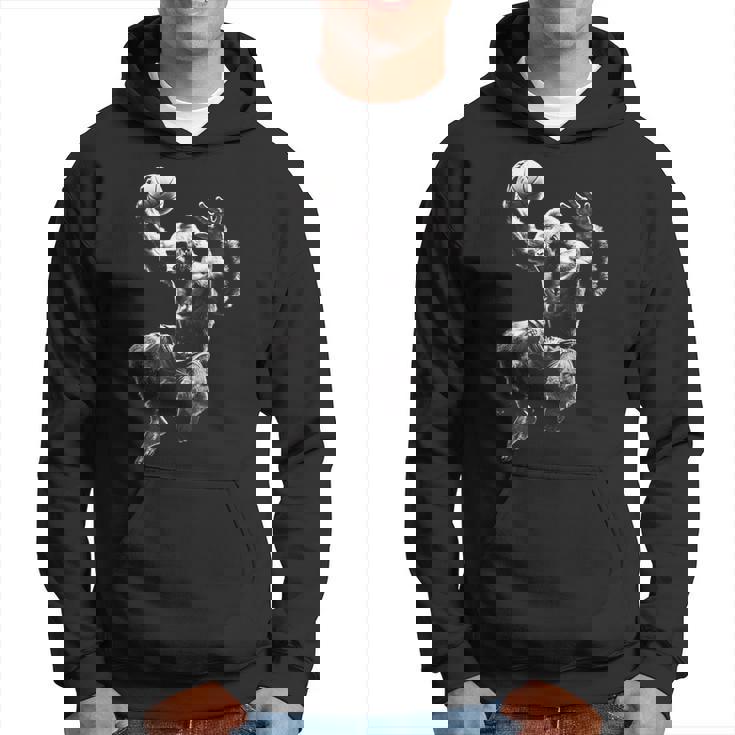 Gorilla Playing Basketball Gorilla Basketball Player Hoodie