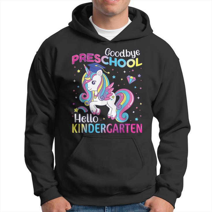 Graduation 2024 Goodbye Preschool Hello Kindergarten Unicorn Hoodie