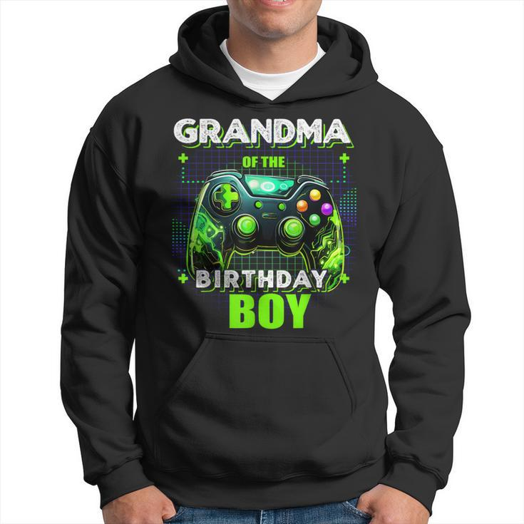 Grandma Of The Birthday Boy Matching Family Video Game Party Hoodie