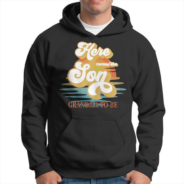 Grandma Here Comes The Son Baby Shower Family Matching Hoodie