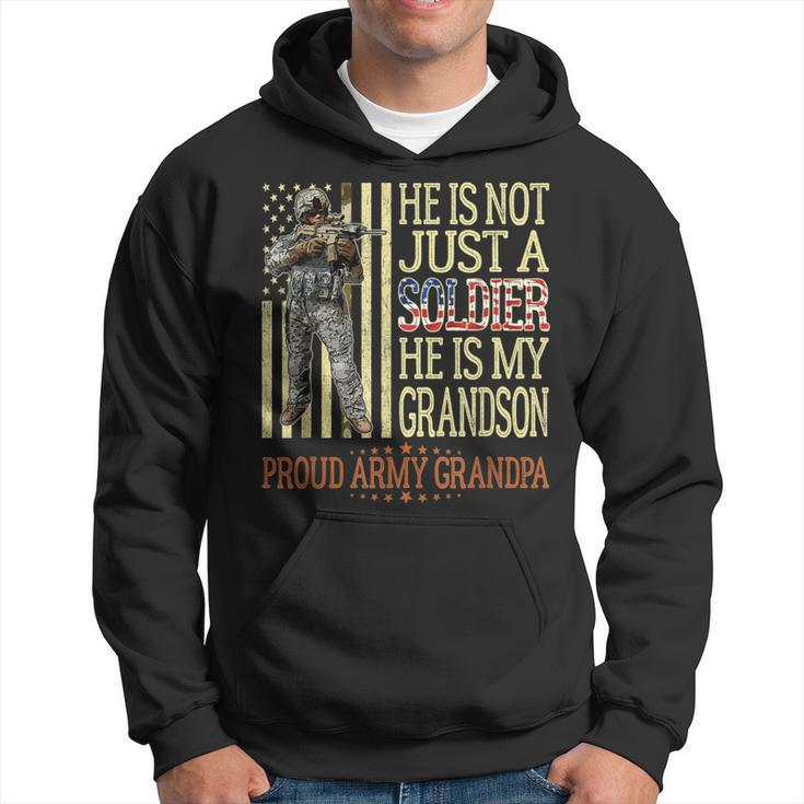 My Grandson Is A Soldier Proud Army Grandpa Grandfather Hoodie