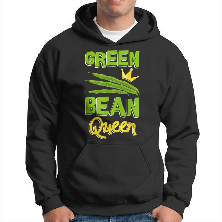 Green Bean Queen String Beans Vegetarian Vegan Hoodie