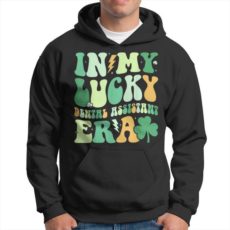 Groovy In My Lucky Dental Assistant Era St Patrick's Day Hoodie