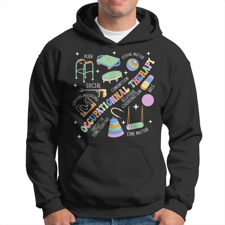 Groovy Occupational Therapy Ot Month Therapist Assistant Ota Hoodie