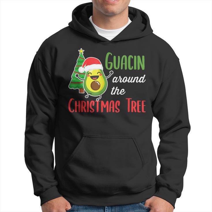 Guacin Around The Christmas Tree Avocado Pj Mexican Navidad Hoodie