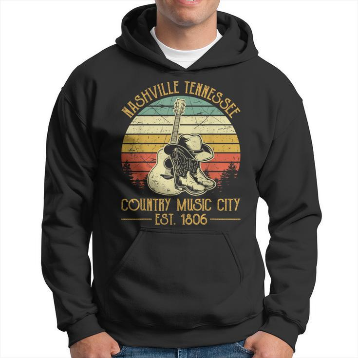 Guitar Guitarist Nashville Tennessee Country Music City Hoodie