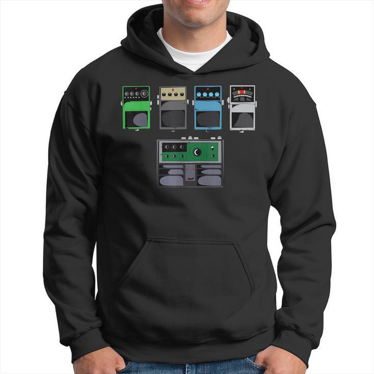 Guitar Pedals T Classic Rock Effects Guitarist Hoodie