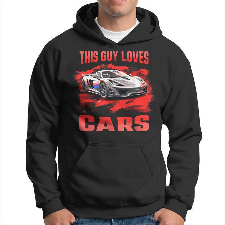 This Guy Loves Cars Supercar Sports Car Exotic Concept Boys Hoodie
