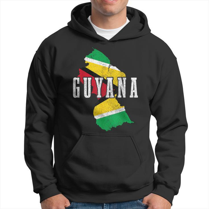 Guyana Map Pride Guyanese Flag Hoodie