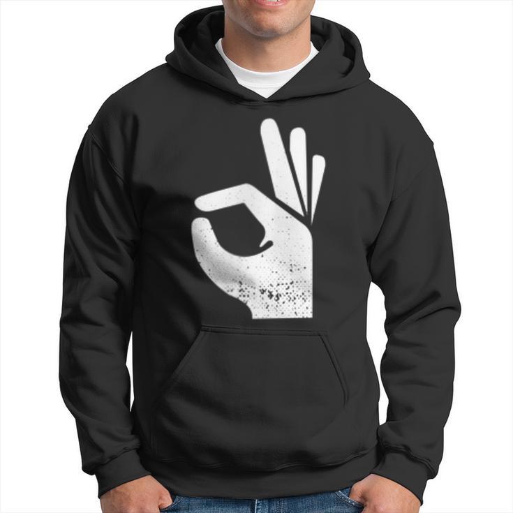 Handsign Reinguckt Reingeschaut Meme Kapuzenpullover