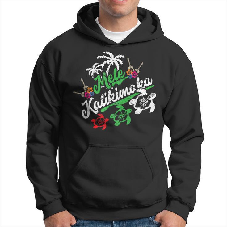 Hawaii Mele Kalikimaka Hawaiian Merry Christmas Hoodie