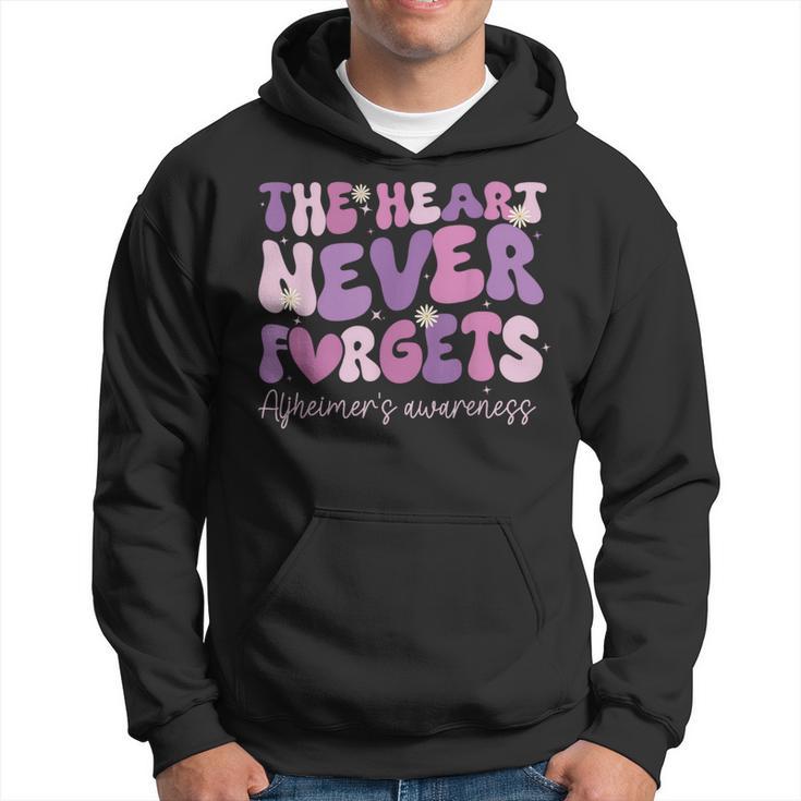 The Heart Never Forgets Dementia Alzheimer's Awareness Hoodie