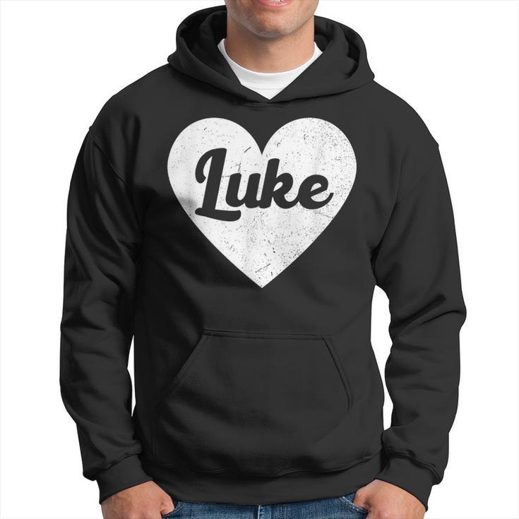 I Heart Luke First Names And Hearts I Love Luke Hoodie