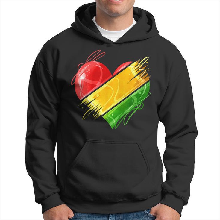 Heart In Pan African Colors Celebrate Afro American Heritage Hoodie