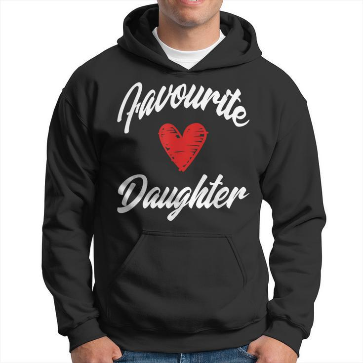 Heart Shaped Graphic Favourite Daughter Siblings Hoodie