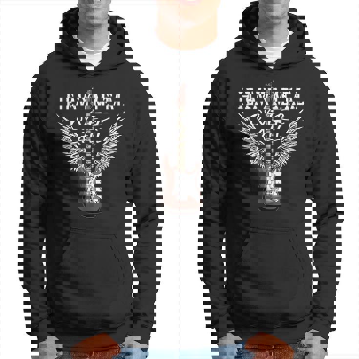 Heavy Metal Over All Iintage Heavy Metal Guitarra Sudadera