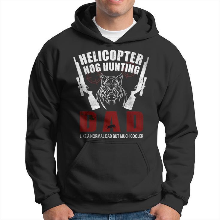 Helicopter Hog Hunting Wild Hogs Grunt Boar Hunting Dad Hoodie