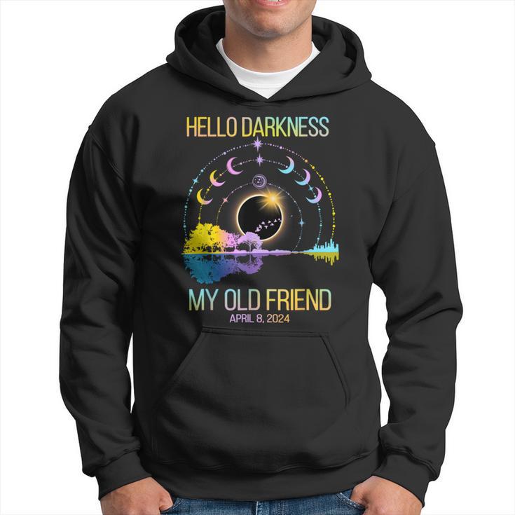 Hello Darkness My Old Friend April 08 Solar Eclipse Hoodie