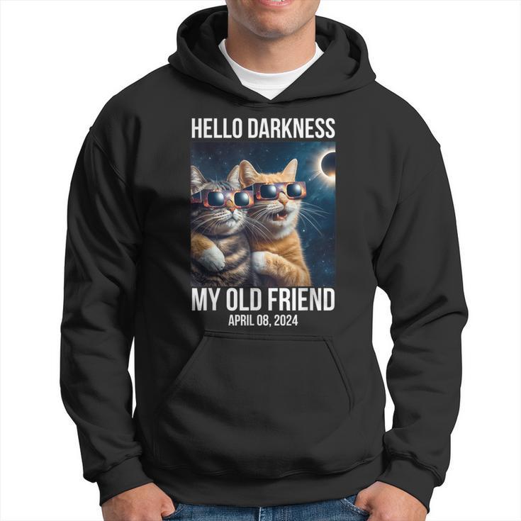 Hello Darkness My Old Friend Solar Eclipse April 08 2024 Fun Hoodie