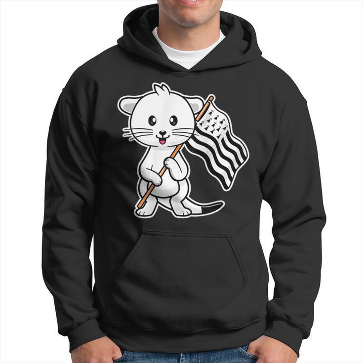 Sweat à Capuche Breton - Motif Arbre Avec Drapeau Gwenn Ha Du Et Triskèle, Pour Femme Et Homme