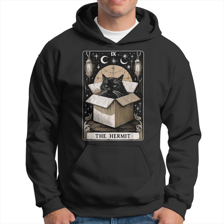 The Hermit Tarot Card Cat Lover Cat Hoodie