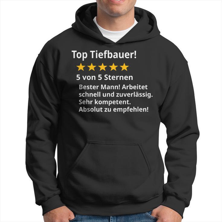 Herren Bester Tiefbauer Spruch Lustig Beruf Prüfung Kapuzenpullover