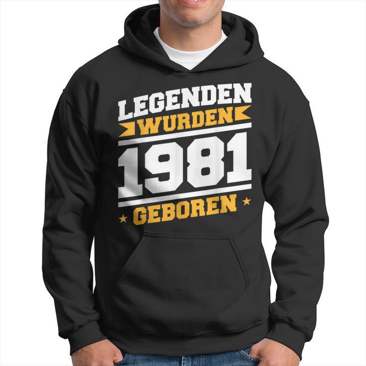 Herren Legenden 1981 Geboren 40 Geburtstag Jahre Spruch Papaater Kapuzenpullover