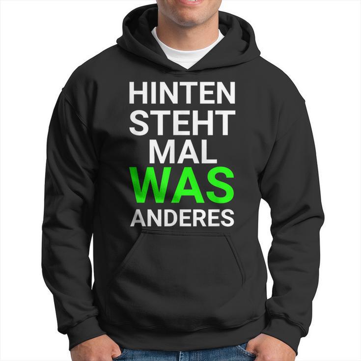 Hinterten Steht Mal Was Ander Hoodie