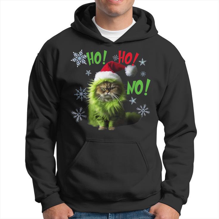 Ho Ho No Bad Cat Christmas Hoodie