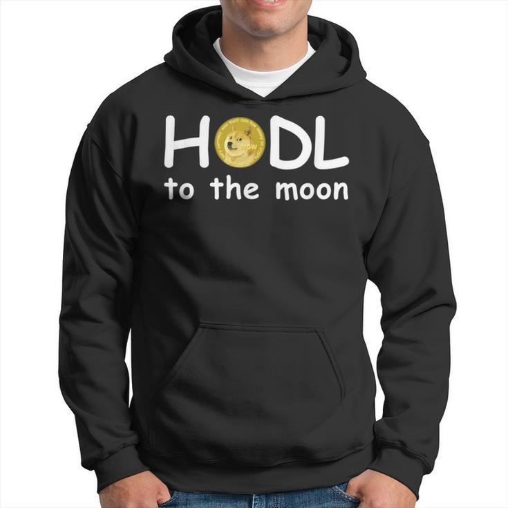 Hodl To The Moon Dogecoin Meme Stock Comic Sans Doge Quote Hoodie