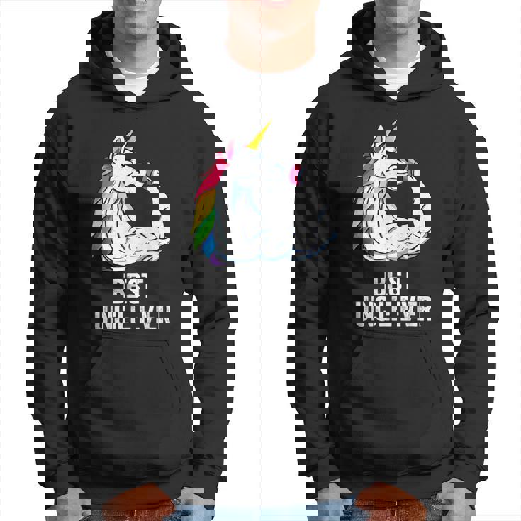 Hombre La Mejor Ropa De Un Tío De Unicornio Best Uncle Ever Sudadera