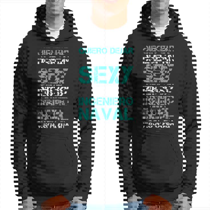 Hombre Regalo Ingeniero Naval Original Graduacion Sudadera