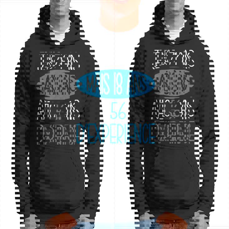 Homme Anniversaire 74 Ans Idée Cadeau Original Drôle Sweat à capuche