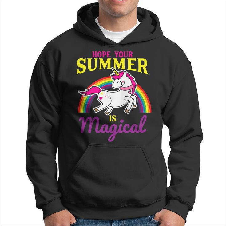 Hope Your Summer Is Magical Last Day Of School Unicorn Hoodie