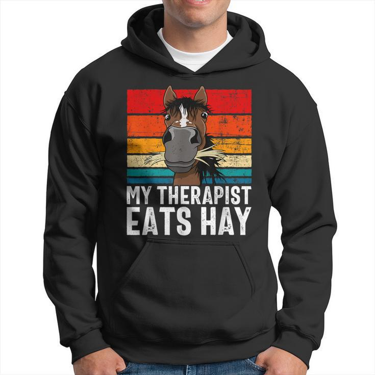 Horse Lover Equestrian Therapist Eats Hay Horse Hoodie