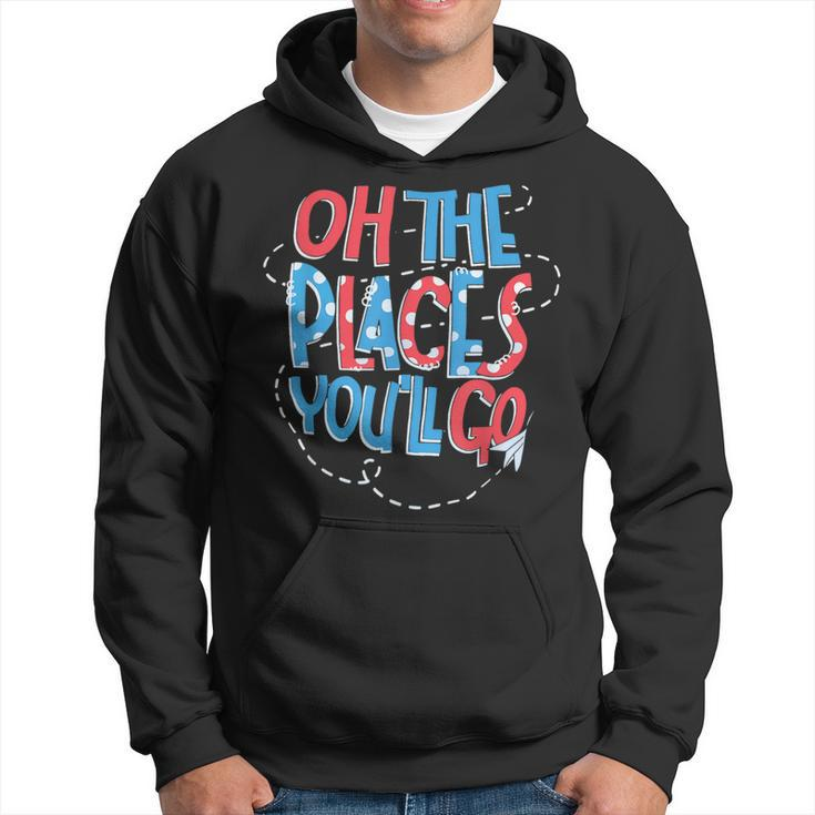 Hot Air Balloon Oh The Places You’Ll Go When You Read Hoodie
