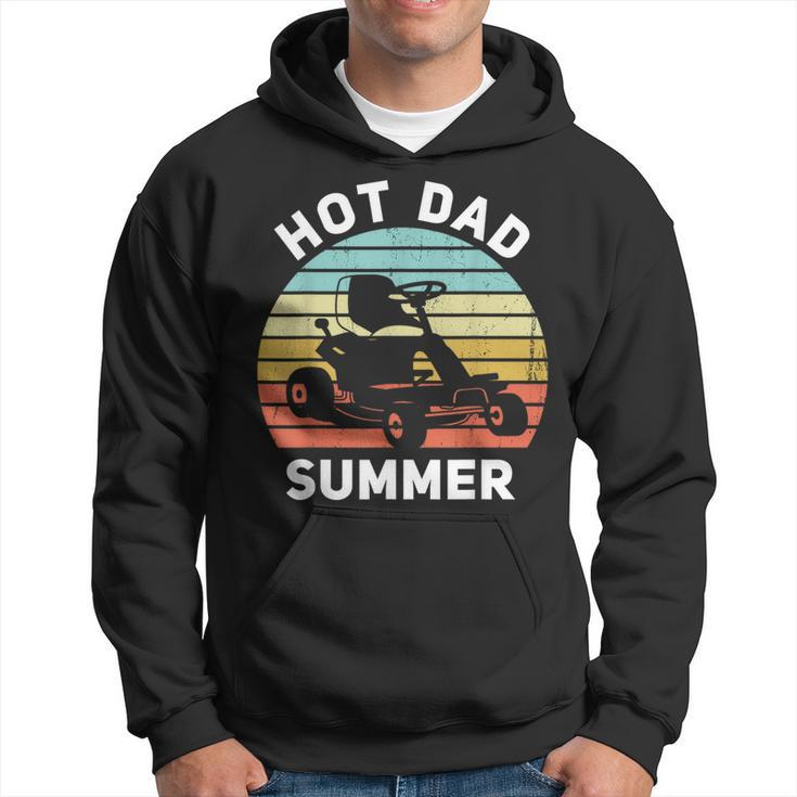 Hot Dad Summer Lawn Care Dad Zero Turn Mower Hoodie